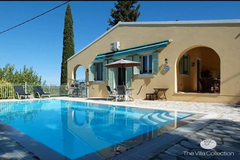 Gastouri Villa Pascalia With Heated Pool In October And Views Αχίλλειο Εξωτερικό φωτογραφία