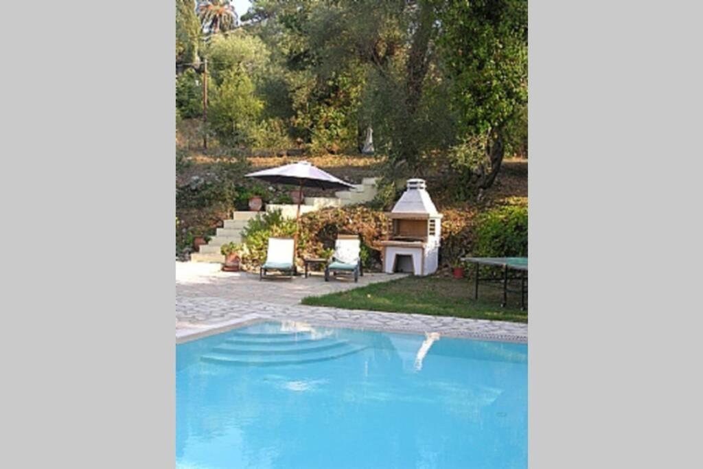 Gastouri Villa Pascalia With Heated Pool In October And Views Αχίλλειο Εξωτερικό φωτογραφία