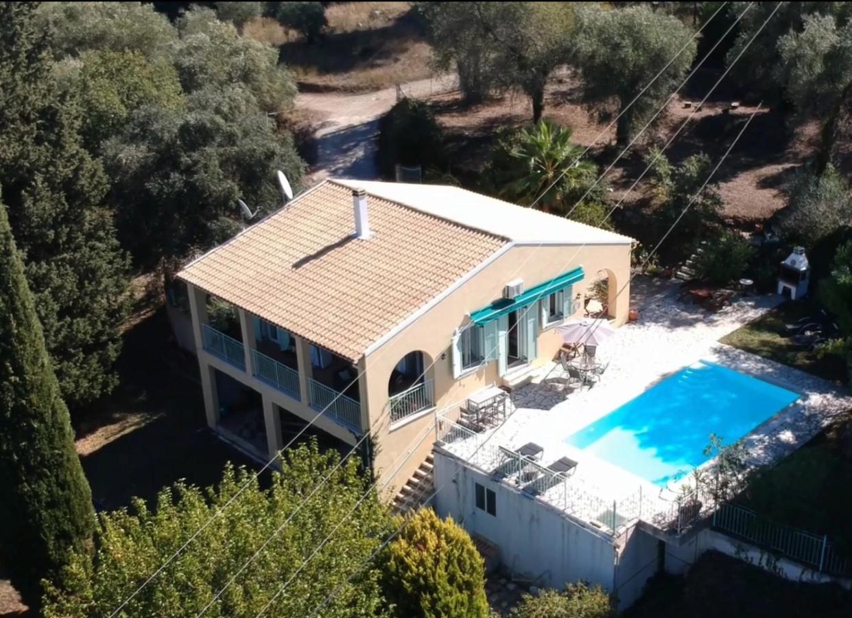 Gastouri Villa Pascalia With Heated Pool In October And Views Αχίλλειο Εξωτερικό φωτογραφία